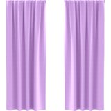 vidaXL Zavjese sa zavjesama 2 pcs Ljubičasta 245 x 140 cm Poliester | shoptok.hr