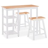  Barski Set 3 kom MDF Bijeli | shoptok.hr