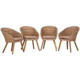 vrtni stol atacama, ratan, 4-Delni set