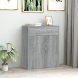 vidaXL Komoda siva sonoma 60x30x75 cm inženirski les Cene