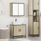  2-dijelni set kupaonskog namještaja boja hrasta sonome drveni | shoptok.hr