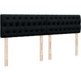 vidaXL Box spring postelja z vzmetnico črna 180x200 cm blago | Shoptok.si