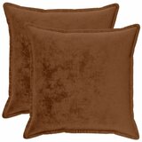  Presvlaka za jastuk 2 kom. HOUTEN Svijetlosmeđa 55 x 55 cm - Dizajn s paspulom Svijetlosmeđa 55 x 55 cm | shoptok.hr