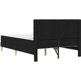  Okvir kreveta s madracem s uzglavljem Crna 120 x 190 cm tkanina | shoptok.hr