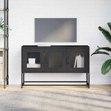 TV ormarić crni 100,5x39x60,5 cm hladno valjani čelik | shoptok.hr