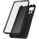 AVIZAR Xiaomi Redmi Note 11 in Note 11s Integral Transparent Front and Black Rigid Back Case, (20632219) | Shoptok.si