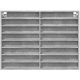  Vitrina siva boja betona 100x8 5x75 cm konstruirano drvo | shoptok.hr