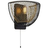 Searchlight Honeycomb Stenska svetilka z dvojno mrežasto površino, 1 luč - črna zunanjost z zlato notranjostjo, (22100606) | Shoptok.si