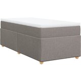 vidaXL Box spring postelja z vzmetnico taupe 90x200 cm blago, (21291029) | Shoptok.si