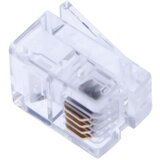 Oem Konektor RJ11 sa pozlaćenim pinovima- 100\\1 providni | Eponuda.com