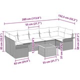  Vrtna sedežna garnitura z blazino 8 pcs Siva in mornarsko modra, (5000020800) | Shoptok.si