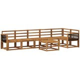 vidaXL Zunanja garnitura za sedenje 7 pcs Naravna Masiven les akacije, (5000279981) Cene