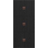  Postelja za shranjevanje Črna Oreh 100x200 cm | Shoptok.si