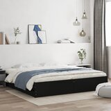 vidaXL Okvir za krevet s ladicama crni 200x200 cm konstruirano drvo Cijene