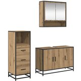 vidaXL set namještaja za kupaonicu 3 pcs hrast artisan 90 x 33 x 60 cm | shoptok.hr