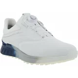 Ecco S-Three BOA Mens Golf Shoes White/Blue Dephts/White 45