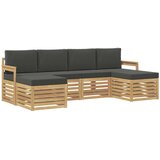  Setovi sofa 6 pcs Bijela i antracit 249 x 122,5 x 73 cm | shoptok.hr