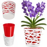 KADAX Vložek za cvetlični lonec iz plastike za rože in rastline 17 cm rdeč, (5000352594) | Shoptok.si