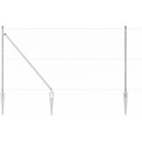  Heksagonalna ograda s stubom 50 x 1 m Pocinčani čelik Srebrna | shoptok.hr