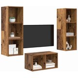  Set TV komoda Staro drvo 37 x 37 x 107 cm Konstruirano drvo | shoptok.hr