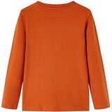  Dječja majica dugih rukava svijetla boja hrđe 104 | shoptok.hr