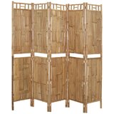 Sobna pregrada s 5 panela od bambusa 200 x 180 cm | shoptok.hr