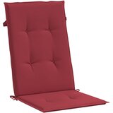  Jastuci za vrtne stolice 4 kom boja vina 120x50x3 cm od tkanine | Eponuda.com