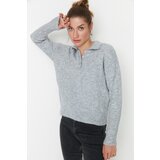 Trendyol Sweater - Gray - Oversize | shoptok.hr