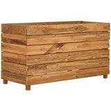  Povišena gredica 100 x 40 x 55 cm reciklirana tikovina i čelik | shoptok.hr