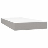  s oprugama i madracem svjetlosivi 120x190 cm od tkanine | shoptok.hr