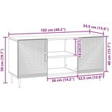 TV omarica Artisan hrast 102 x 34,5 x 50 cm Inženirski les, (5000210212) | Shoptok.si