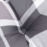  Blazina za kavč iz palet siv karo vzorec 120x80x12 cm, (20623508) | Shoptok.si