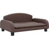  Dječja fotelja smeđa 70x45x30 cm od umjetne kože | shoptok.hr