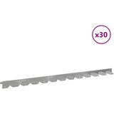 Ograda oko Travnjaka 30 kom. 102 x 4 x 4 cm Čelik Srebrna | shoptok.hr