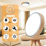 YEXATI lesena LED stropna svetilka z daljincem 32W, 3000–6000K | Shoptok.si