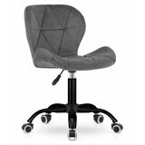 Modern Home Kancelarijska stolica Ferra sa točkićima Gray Velvet | ePonuda.com