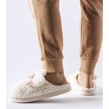 Gemre White insulated women's slippers with ears Buga | shoptok.hr