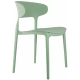 Leitmotiv Svetlo zeleni plastični jedilni stoli v kompletu 4 ks Fain –