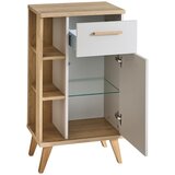 Pelipal Krem/u prirodnoj boji nizak kupaonski ormarić u dekoru hrasta 50,5x89,5 cm Quickset 966 – | shoptok.hr