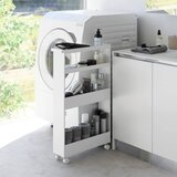 YAMAZAKI Mat bela jeklena kopalniška polica 48x80,5 cm Tower – | Shoptok.si