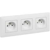 Legrand Trostruka zidna utičnica 250V/16A sa ramom NILOE STEP bela Cene