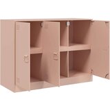 vidaXL Komoda ružičasta 99 x 39 x 73 cm čelična | shoptok.hr