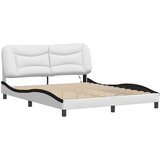  Okvir kreveta s LED-om bez madraca Hvar bijelo-crni 160 x 200 cm | shoptok.hr