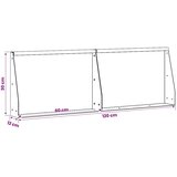  Zadrževanje stene 2 kos 60 x 12 x 30 cm Jeklo Olivno zelena | Shoptok.si