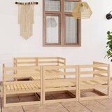 Maison Chic Seti vrtnega pohištva - Vrtna garnitura - Vrtni pohištvo set 6-delna trdna borovina, (21820050) | Shoptok.si