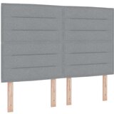  Krevet s box springom s madracem i klupicom svijetlo sive boje 160x200 cm Tkanina | shoptok.hr