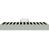  Krevet s od storage Svijetlo siva 100 x 203 cm Baršun | shoptok.hr