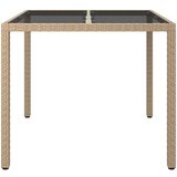  Stol za vrt Bež 90x90x75 cm Poli Rattan | shoptok.hr