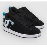 DC Court Graffik Skate Shoes black / blue jewel u