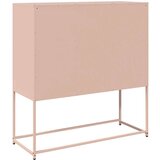 vidaXL Komoda ružičasta 100,5x39x107 cm hladno valjani čelik | shoptok.hr